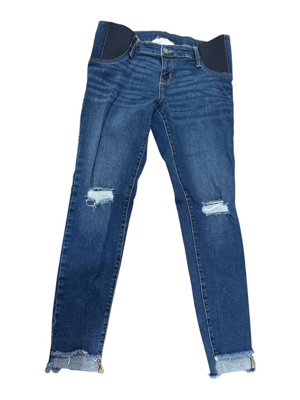 Isabel Maternity Skinny Jeans with Knee Distress size 4